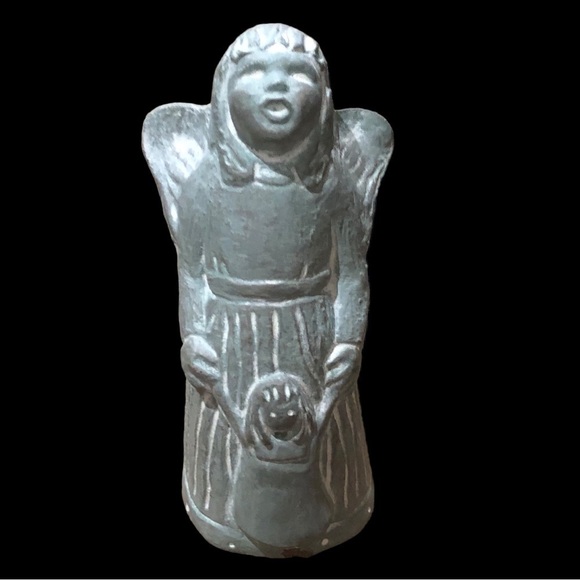 Isabel Bloom/Vintage/Cherub Girl w/ child/92/signed sculpture/ concrete figurine - Picture 5 of 9